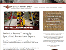 Tablet Screenshot of cascadetraininggroup.com